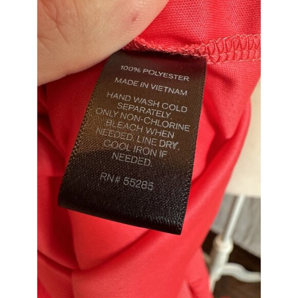 Express Coral Pink Mini Flutter Semi Sheer Sleeve Dress Sz XS Fit & Flare Mini‎ - Picture 7 of 9